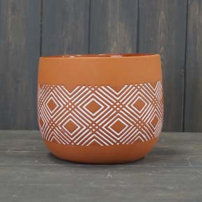 Large Ceramic Terracotta Pot (14cm) detail page